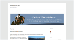 Desktop Screenshot of horsesale.dk